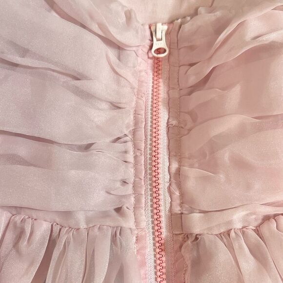 Anthropologie CYNTHIA ROWLEY Women's Organza Flower Strapless/ size 2 - Picture 12 of 15